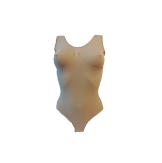 Dames body met breed bandje slipmodel Huid