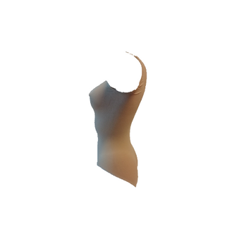 Dames body met breed bandje slipmodel Huid