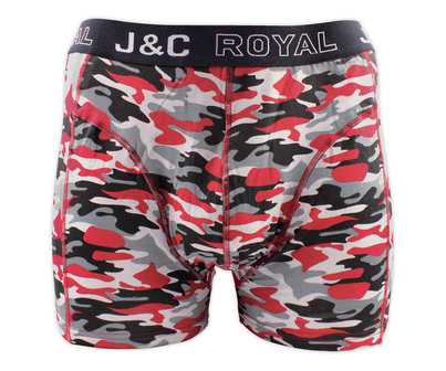 H235-30050 2-pack Heren Boxershort Camouflage Rood/Blauw