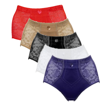 5-Pack Dames tailleslips H201 licht corrigerend Assorti