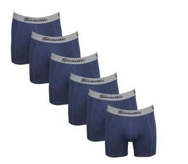 6-Pack Gionettic Bamboe Heren boxershorts Marine