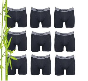 9-Pack Gionettic Bamboe Heren boxershorts Zwart