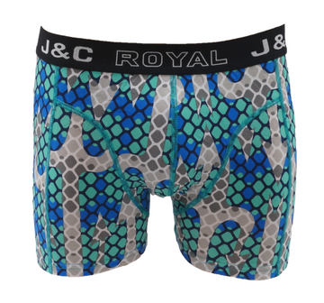 H247-30066 2-pack Heren Boxershort met print Paars/Blauw