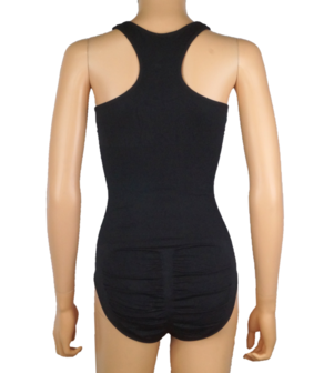 Dames body met breed schouderbandje corrigerend  Zwart