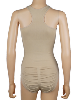 Dames body met breed schouderbandje corrigerend Huid
