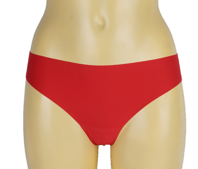 6-pack J&amp;C Naadloze dames string 1701 Rood