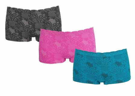 3-pack Dames Boxer J&amp;C met print 