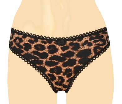 3-pack Dames string met animal print 