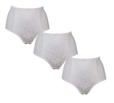 3-pack Dames Tailleslip lichtcorrigerend Wit