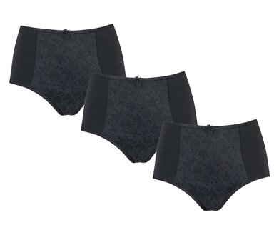 3-pack Dames Tailleslip art.8012  Zwart