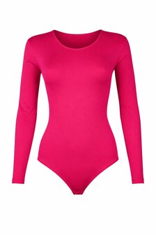 Dames body met Lange mouw slipmodel Fuchsia