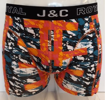 H238-30056 2-pack Heren Boxershort Groen/Oranje