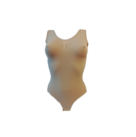 Dames body met breed bandje slipmodel Huid