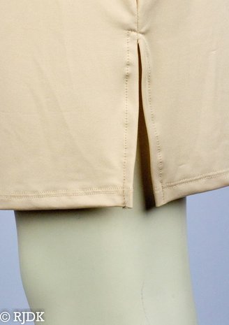 5568 Dames korte onderrok (50cm) Huid