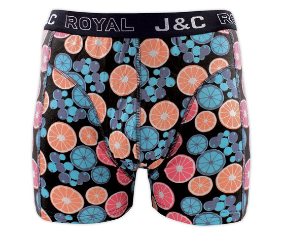 H237-30054 2-pack Heren Boxershort Limoentjes Peach/Lime