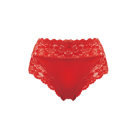 H805 Dames tailleslip met kant Rood