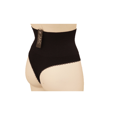 kopen militie droogte Dames string corrigerend Zwart - J & C Underwear