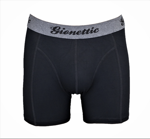 6-Pack Gionettic Modal Heren boxershorts Zwart