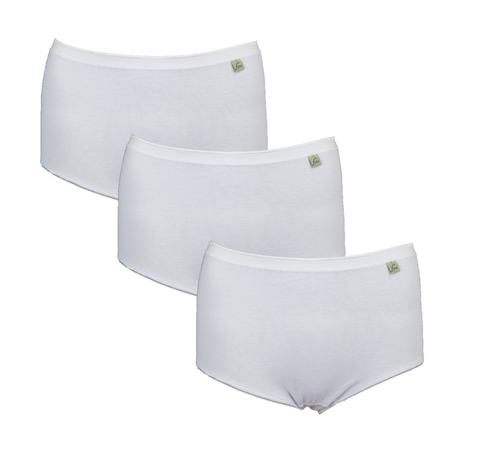 3-pack Lunatex Dames tailleslips (Maxi) wit