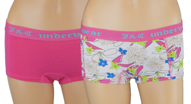 vonk Beyond buiten gebruik 2-pack Meisjes Hipster Roze van J&C Underwear - J & C Underwear