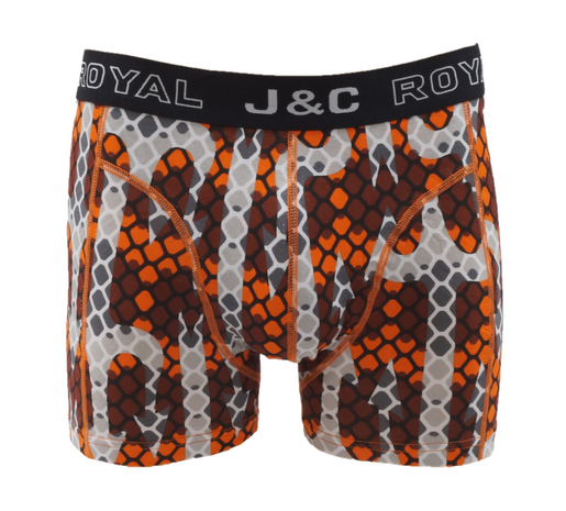 H247-30065 2-pack Heren Boxershort  met print groen/oranje