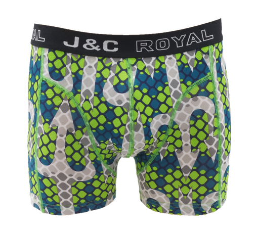 H247-30065 2-pack Heren Boxershort  met print groen/oranje