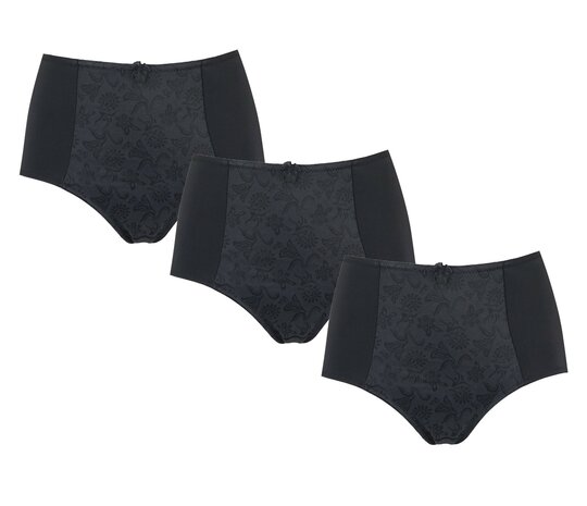 3-pack Dames Tailleslip art.8012  Zwart
