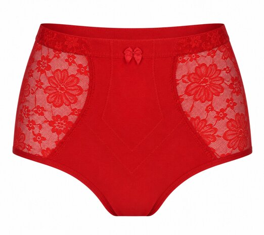 H201 Dames tailleslip licht corrigerend Rood