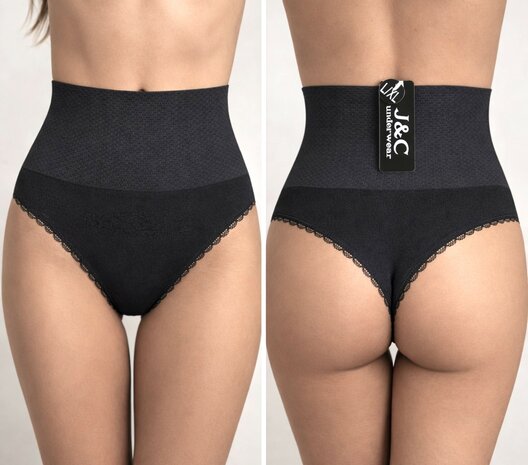 Dames string corrigerend W3235 Zwart