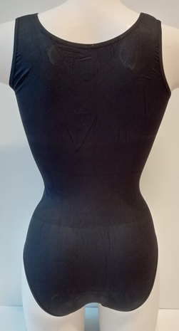 Dames body met breed bandje slipmodel Zwart
