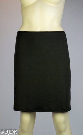 5568 Dames korte onderrok (50cm) Zwart