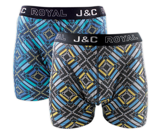 H242-30060 2-pack Heren Boxershort Gold/Aqua