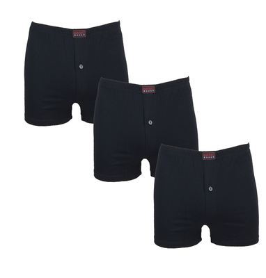 Basic 3-Pack Heren boxershorts zwart