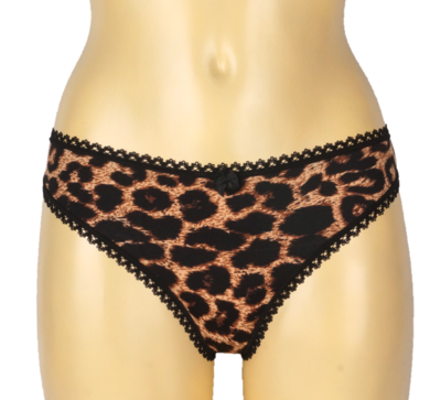 Dames string met animal print