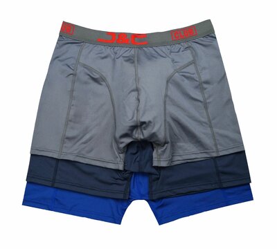 4485 3-pack Heren boxershorts Marine/Blauw/Grijs
