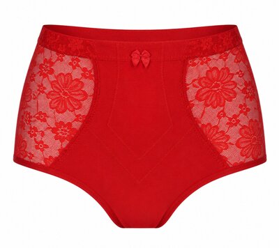 H201 Dames tailleslip licht corrigerend Rood