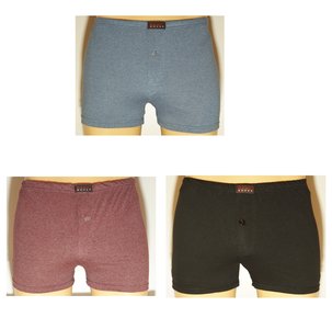Basic 3-Pack Heren wijde boxershorts gekleurd - J \u0026 C Underwear