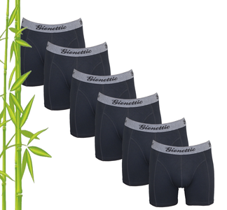 6-Pack Gionettic Bamboe Heren boxershorts Zwart - J \u0026 C Underwear